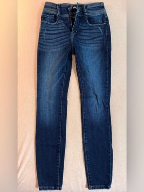 KanCan Women's Skinny Jeans - Deep Indigo Wash